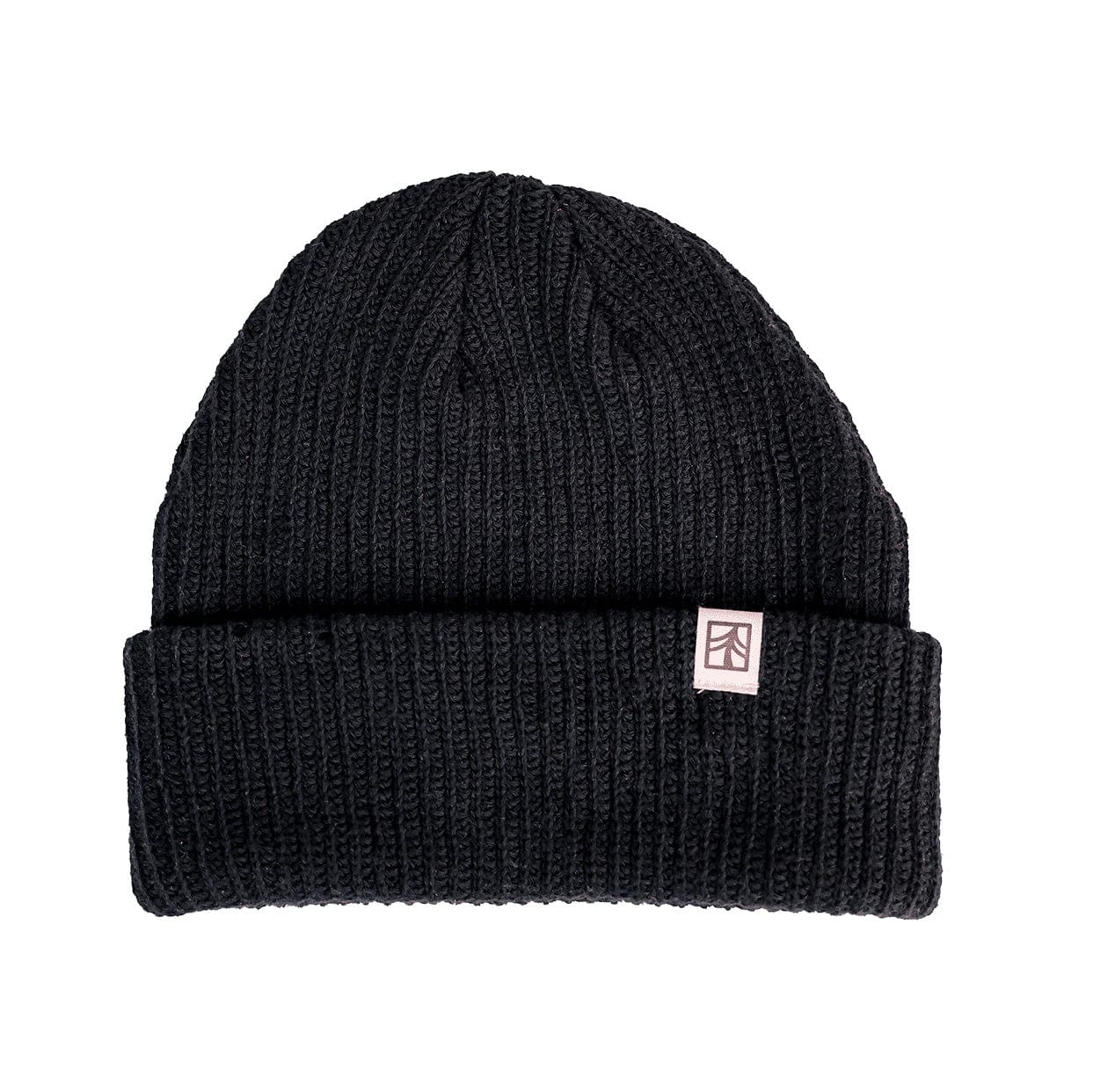 Black Custom Rustek Organic Cotton Beanie - Corporate Gifts