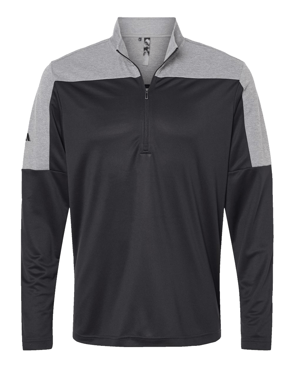 Black/ Grey Three Melange / SM Custom Adidas Lightweight Quarter Zip Pullover - Corporate Gifts