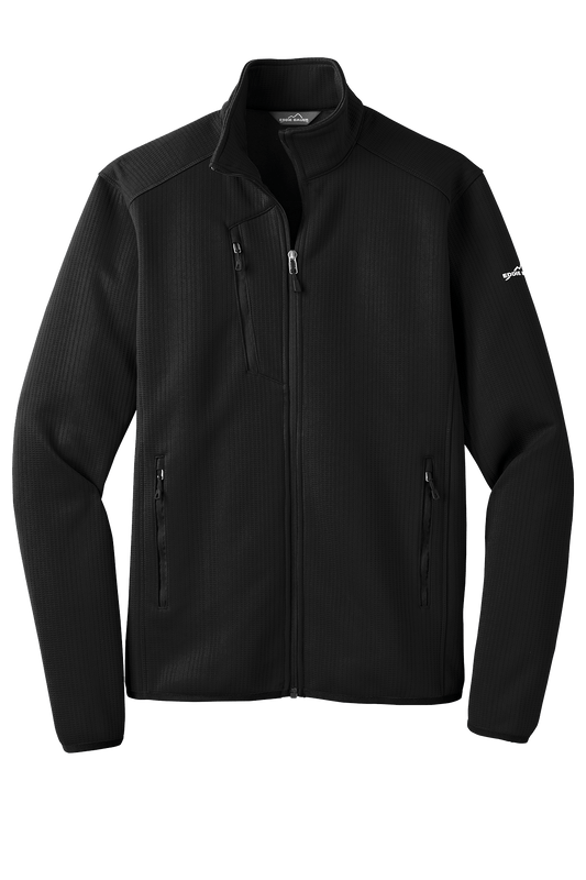 Black / XS / Men's Custom Eddie Bauer Dash Full-Zip Fleece Jacket - Corporate Gifts