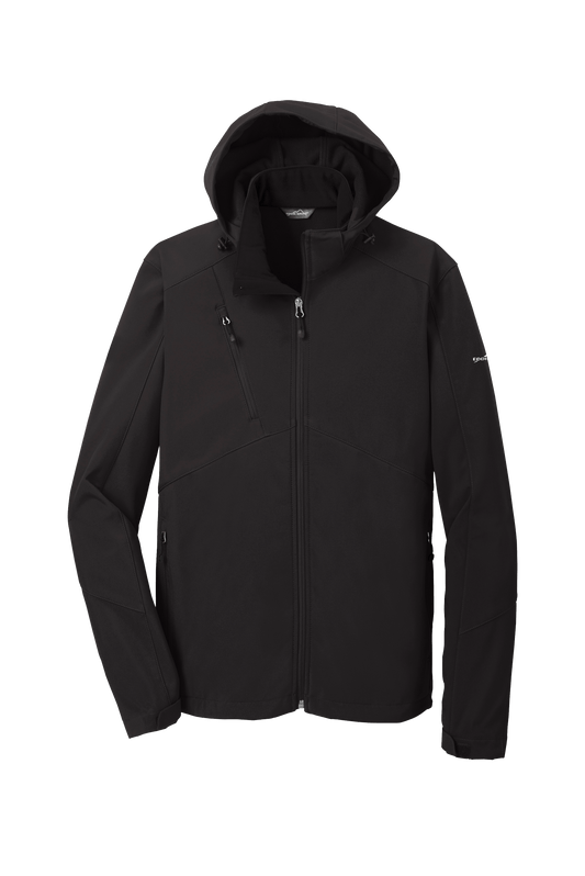 Black / XS / Mens Custom Eddie Bauer Hooded Soft Shell Parka - Corporate Gifts