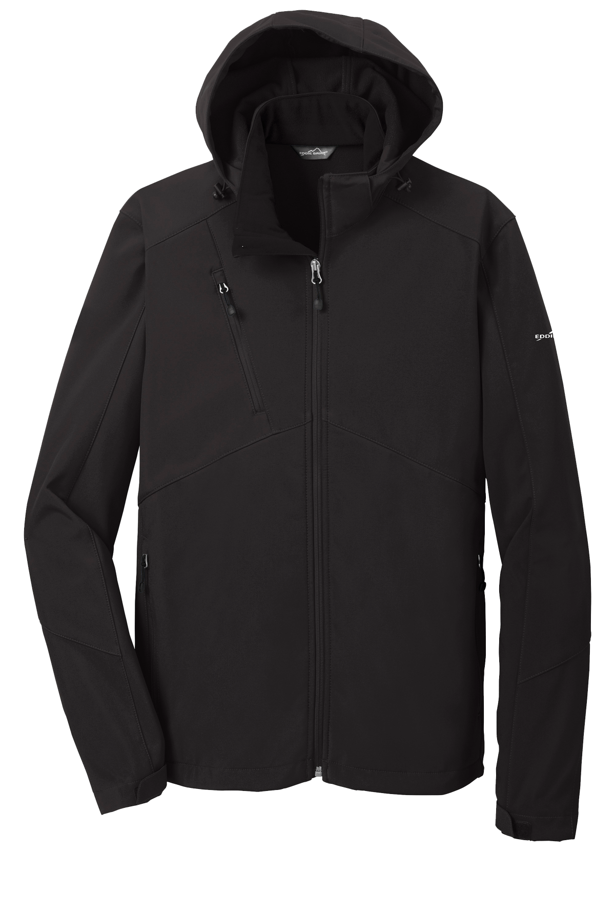 Black / XS / Mens Custom Eddie Bauer Hooded Soft Shell Parka - Corporate Gifts