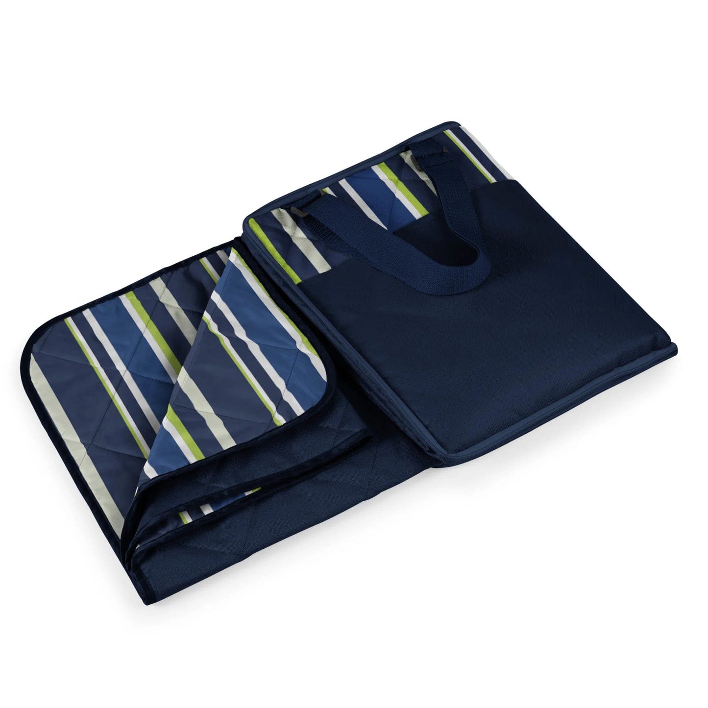 Blue Stripe Custom Vista Outdoor Blanket - Corporate Gifts