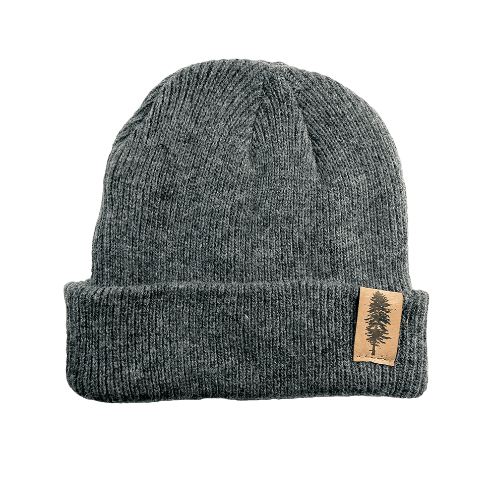 Charcoal Custom Rustek Merino & Cork Beanie - Corporate Gifts