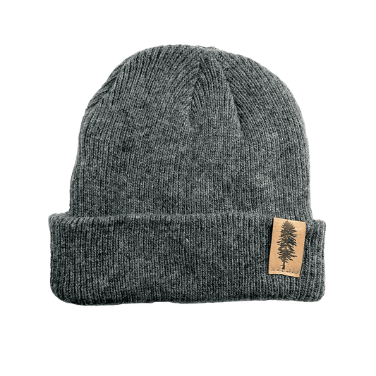 Charcoal Custom Rustek Merino & Cork Beanie - Corporate Gifts