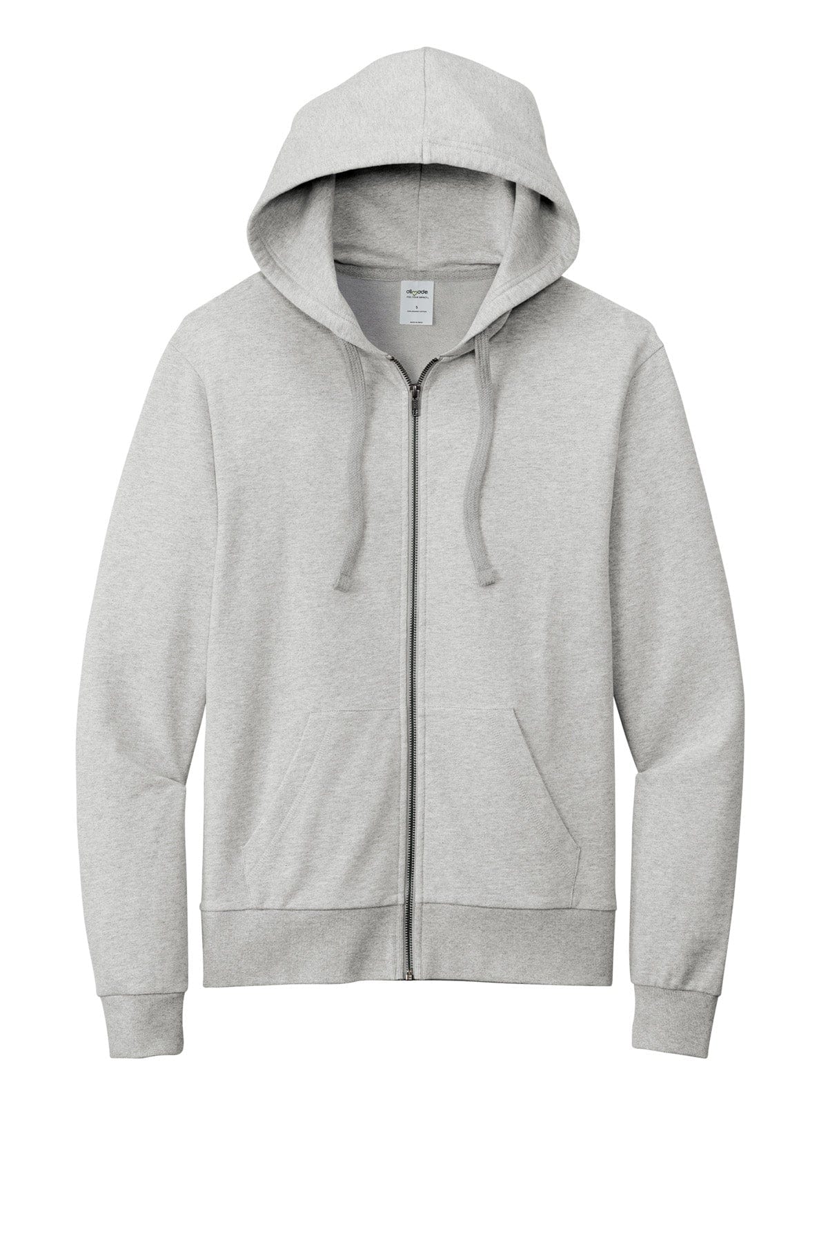 Granite Grey Heather / SM Custom Allmade Unisex Organic French Terry Full-Zip Hoodie - Corporate Gifts