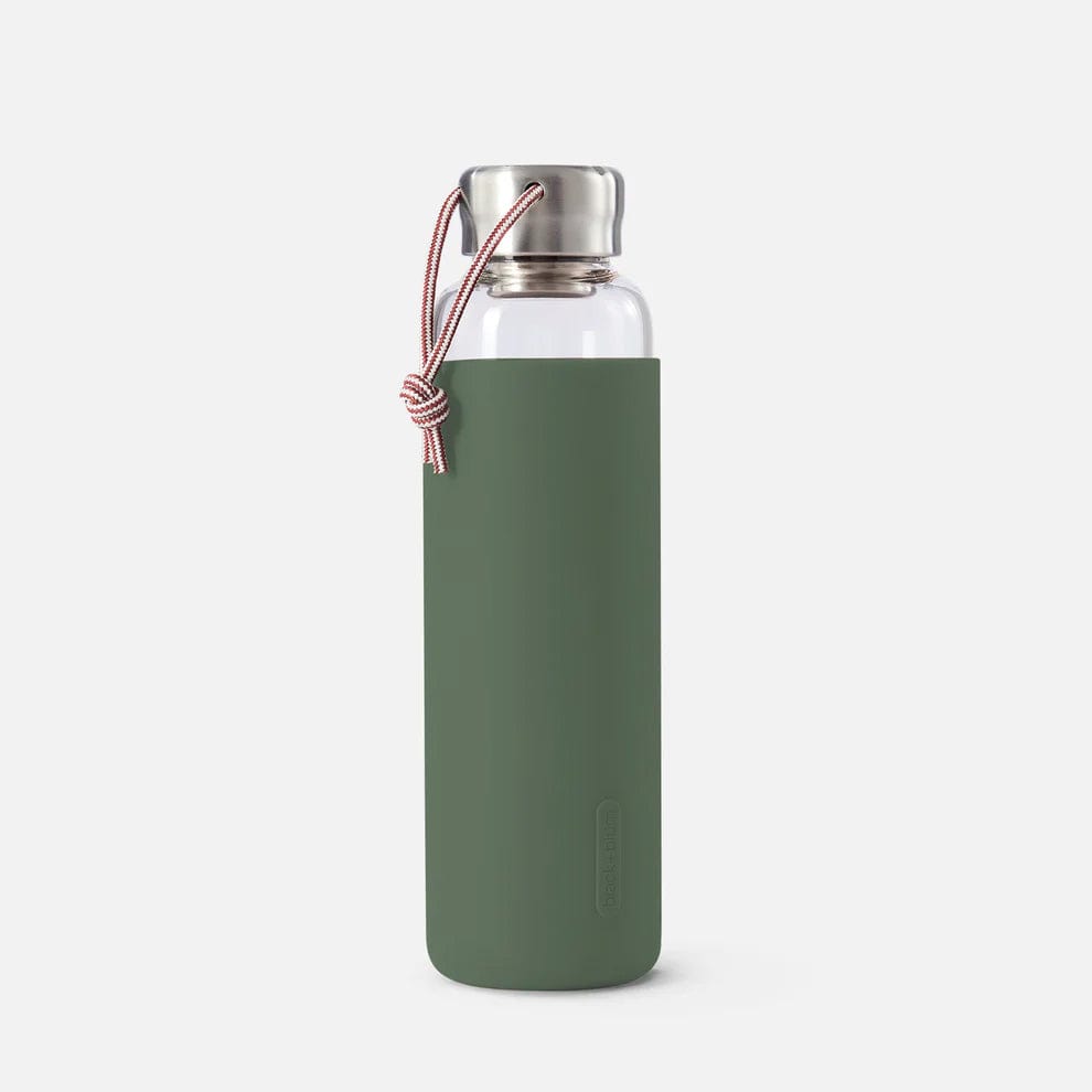 Olive Custom Black + Blum Glass Water Bottle - Corporate Gifts