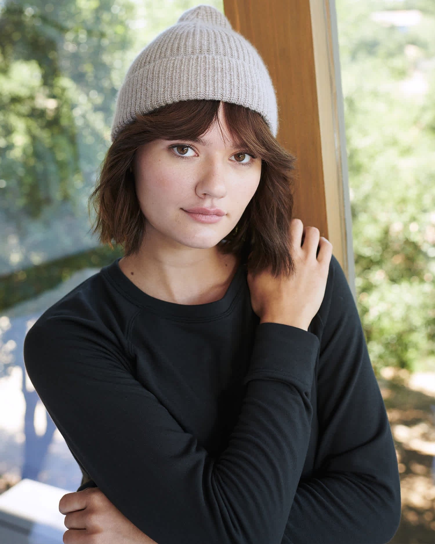 Custom Quince Cashmere Ribbed Beanie - Corporate Gifts