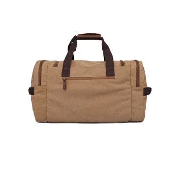 Custom Oversized Canvas & Leather Weekend Duffel Bag - Corporate Gifts