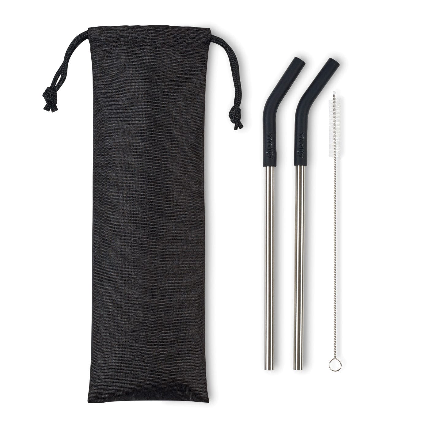 Custom Poppy 2-Pack Stainless Straw Set - Corporate Gifts