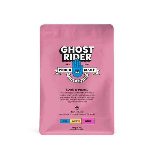 Custom Proud Mary Coffee Ghost Rider Blend - Corporate Gifts