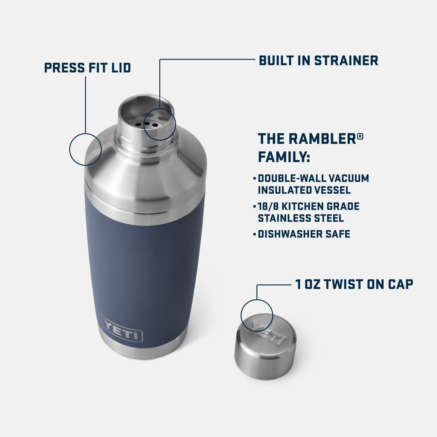 Custom Yeti Rambler Cocktail Shaker - Corporate Gifts