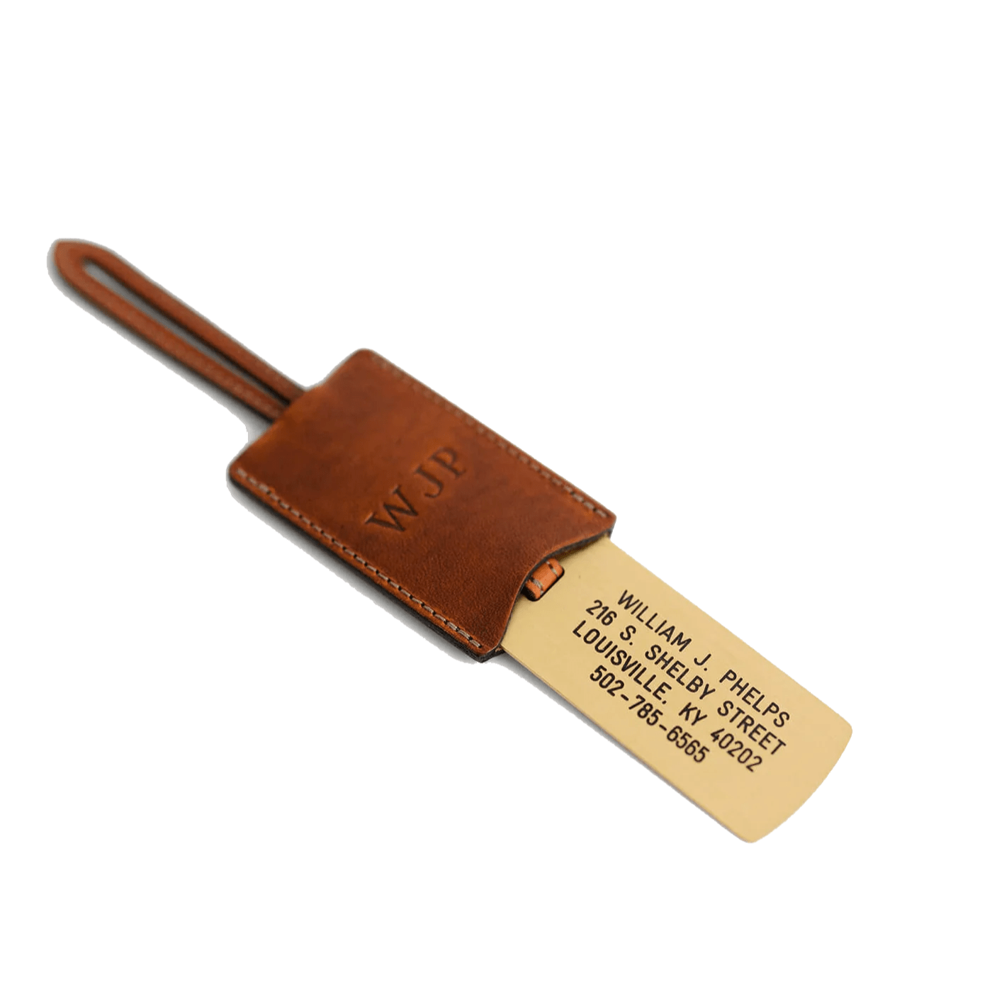 Dublin Custom Clayton & Crume Solid Brass Luggage Tag - Corporate Gifts