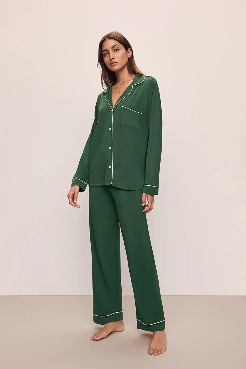 Forest Green Custom Eberjey Gisele TENCEL Modal Long PJ Set - Corporate Gifts