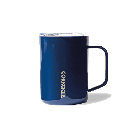 Gloss Navy Custom Corkcicle Coffee Mug - 16oz - Corporate Gifts