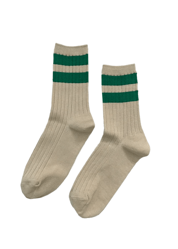 Green Custom Le Bon Varsity Socks - Corporate Gifts