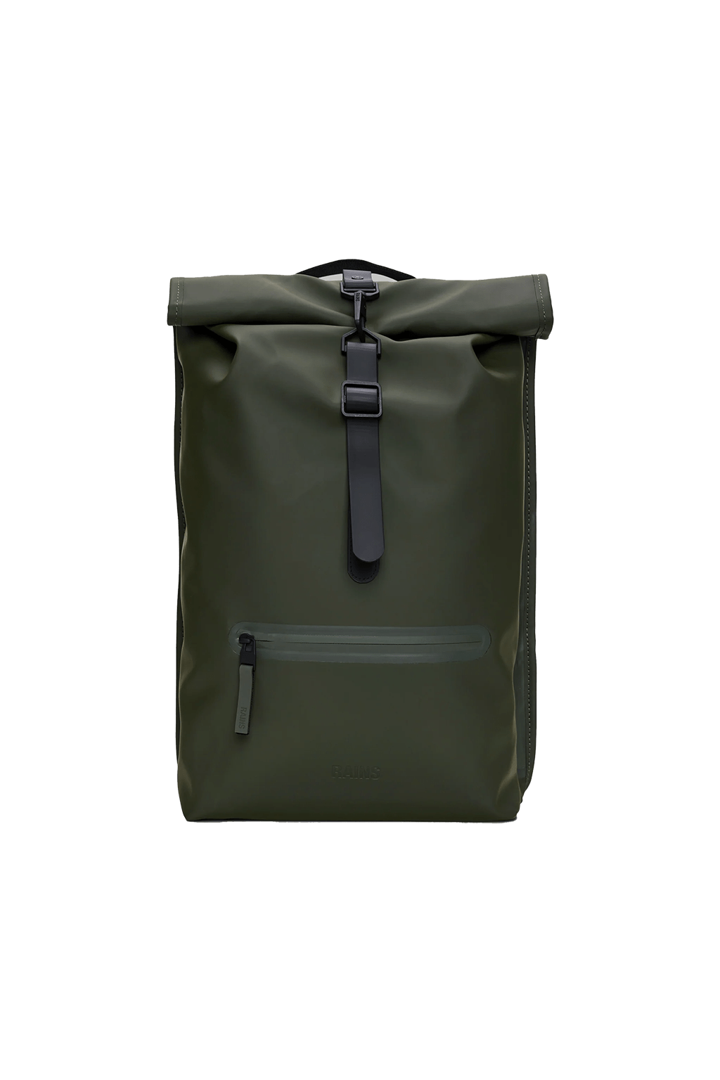 Green Custom RAINS Rolltop Rucksack - Corporate Gifts