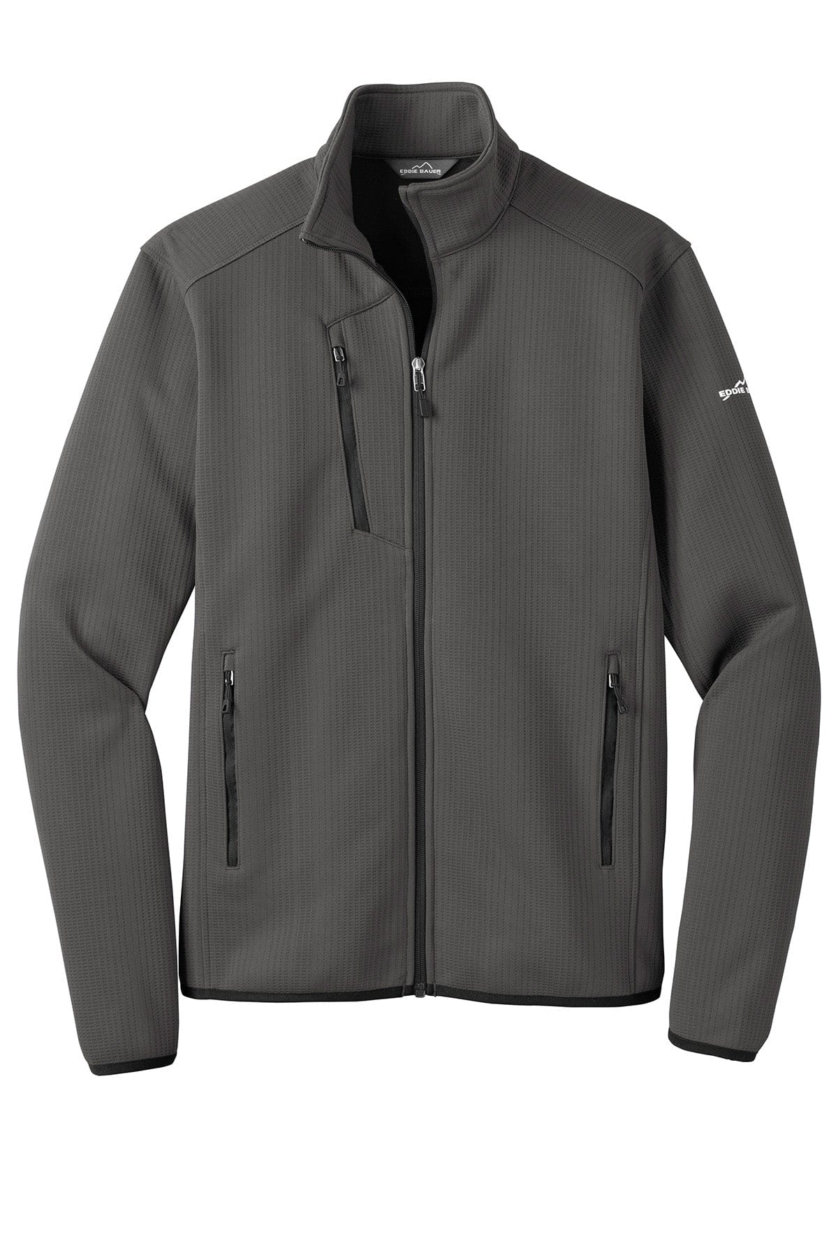 Grey Steel / XS / Men's Custom Eddie Bauer Dash Full-Zip Fleece Jacket - Corporate Gifts