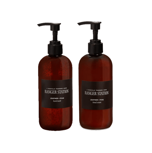 Leather + Pine Custom Ranger Station Hand Soap + Cream - Corporate Gifts