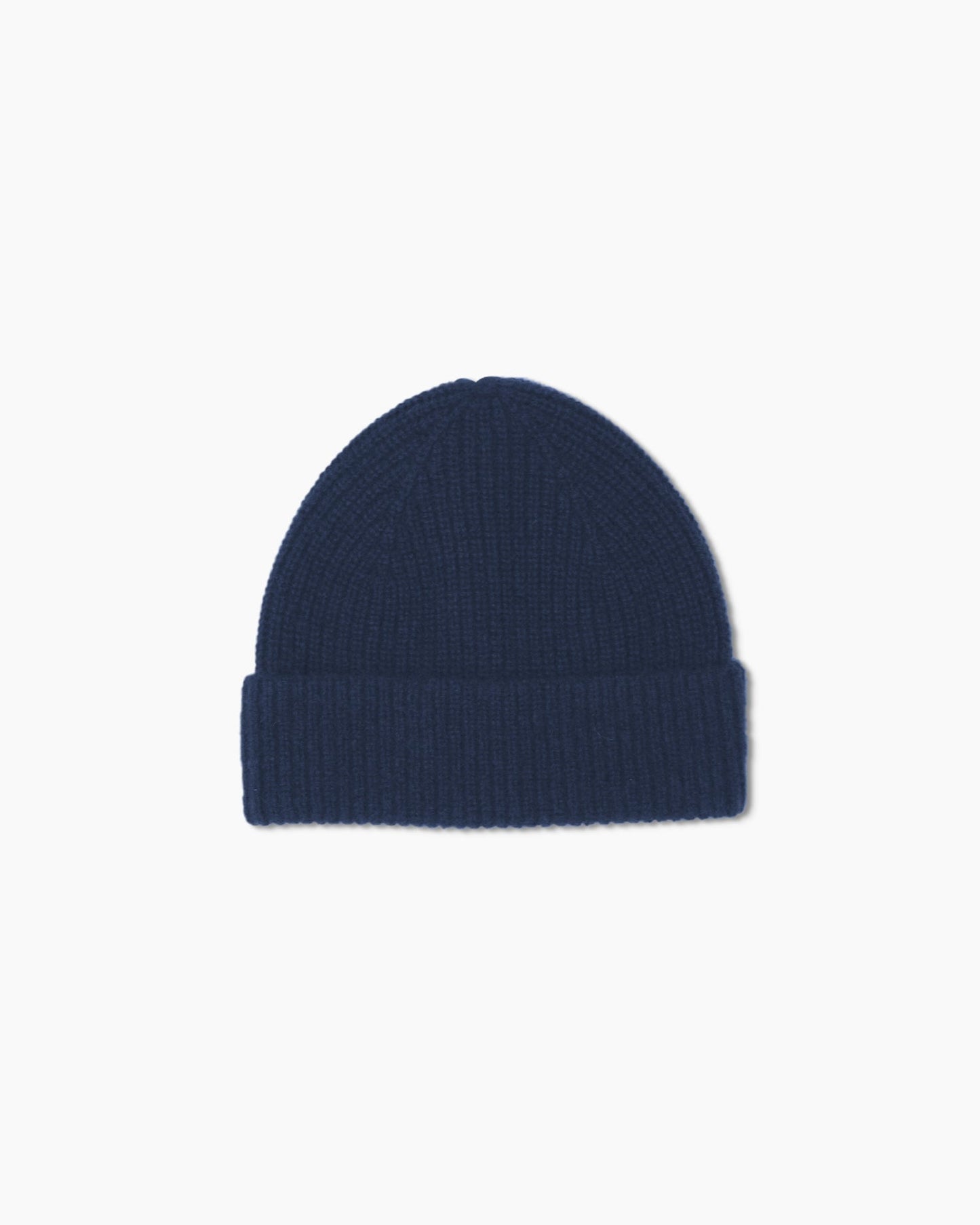 Navy Custom Quince Cashmere Ribbed Beanie - Corporate Gifts