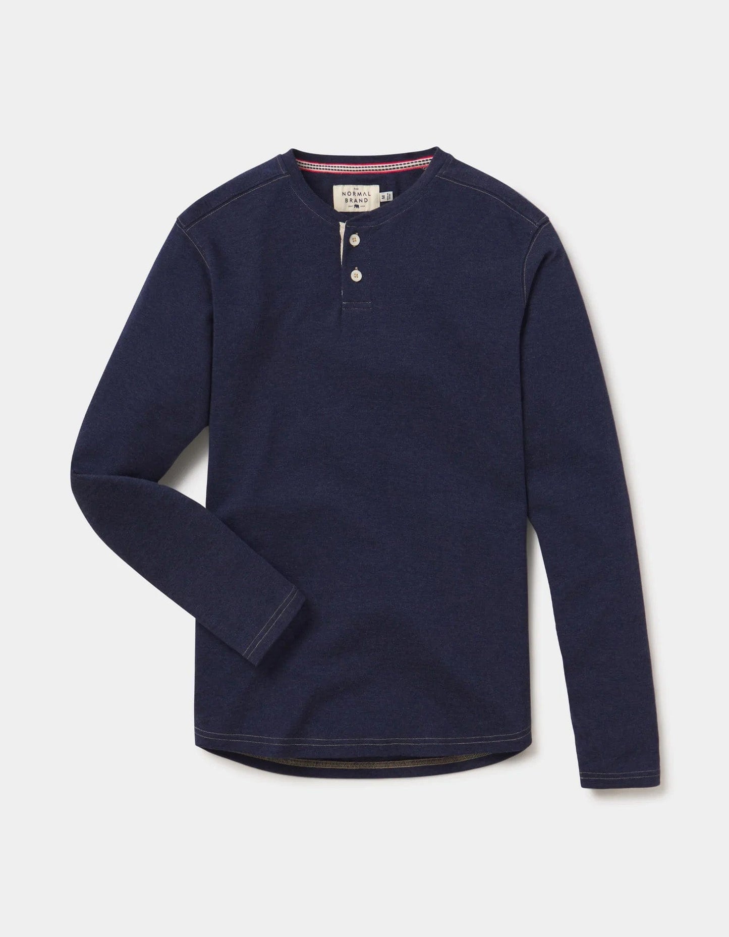 Normal Navy Custom The Normal Brand Puremeso Two Button Henley - Corporate Gifts