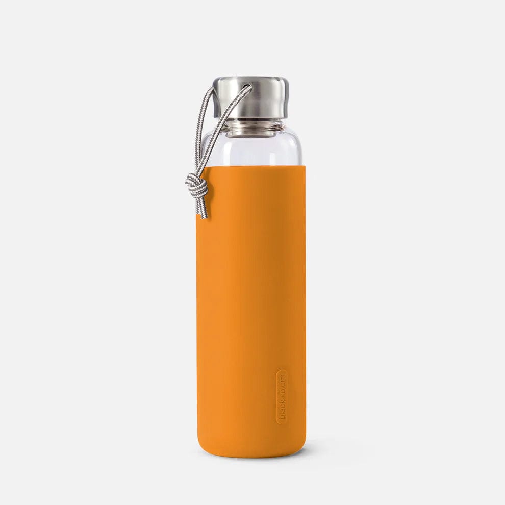 Orange Custom Black + Blum Glass Water Bottle - Corporate Gifts