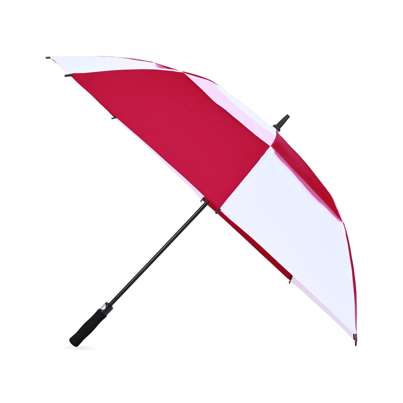 Red / White Custom Recycled Golf Umbrella - Corporate Gifts