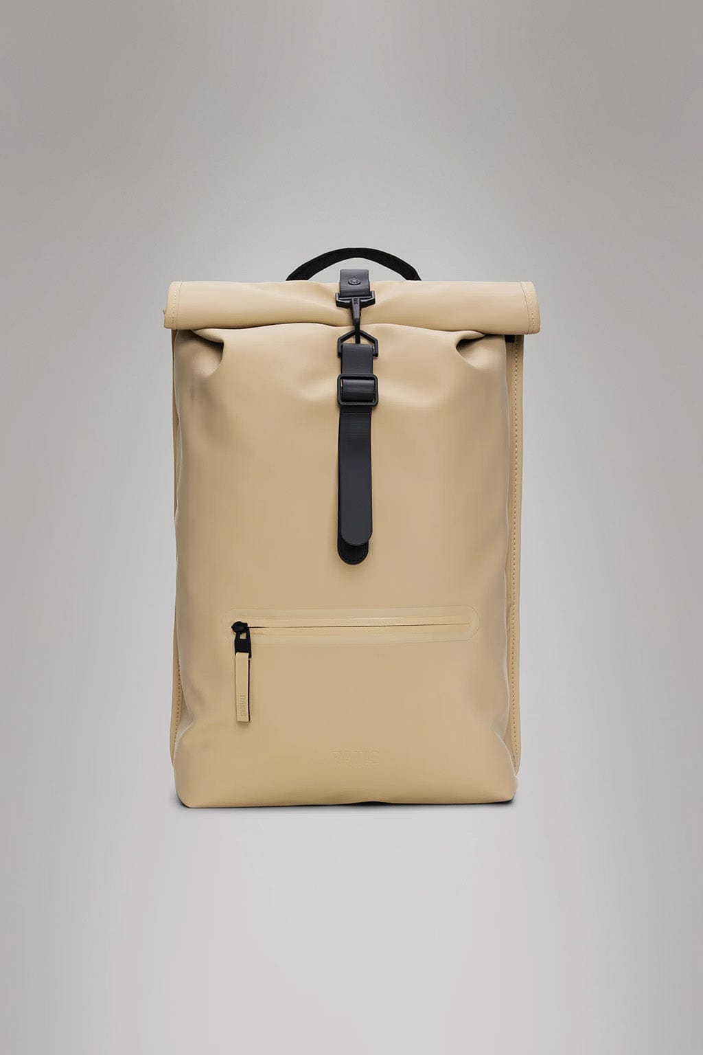 Sand Custom RAINS Rolltop Rucksack - Corporate Gifts