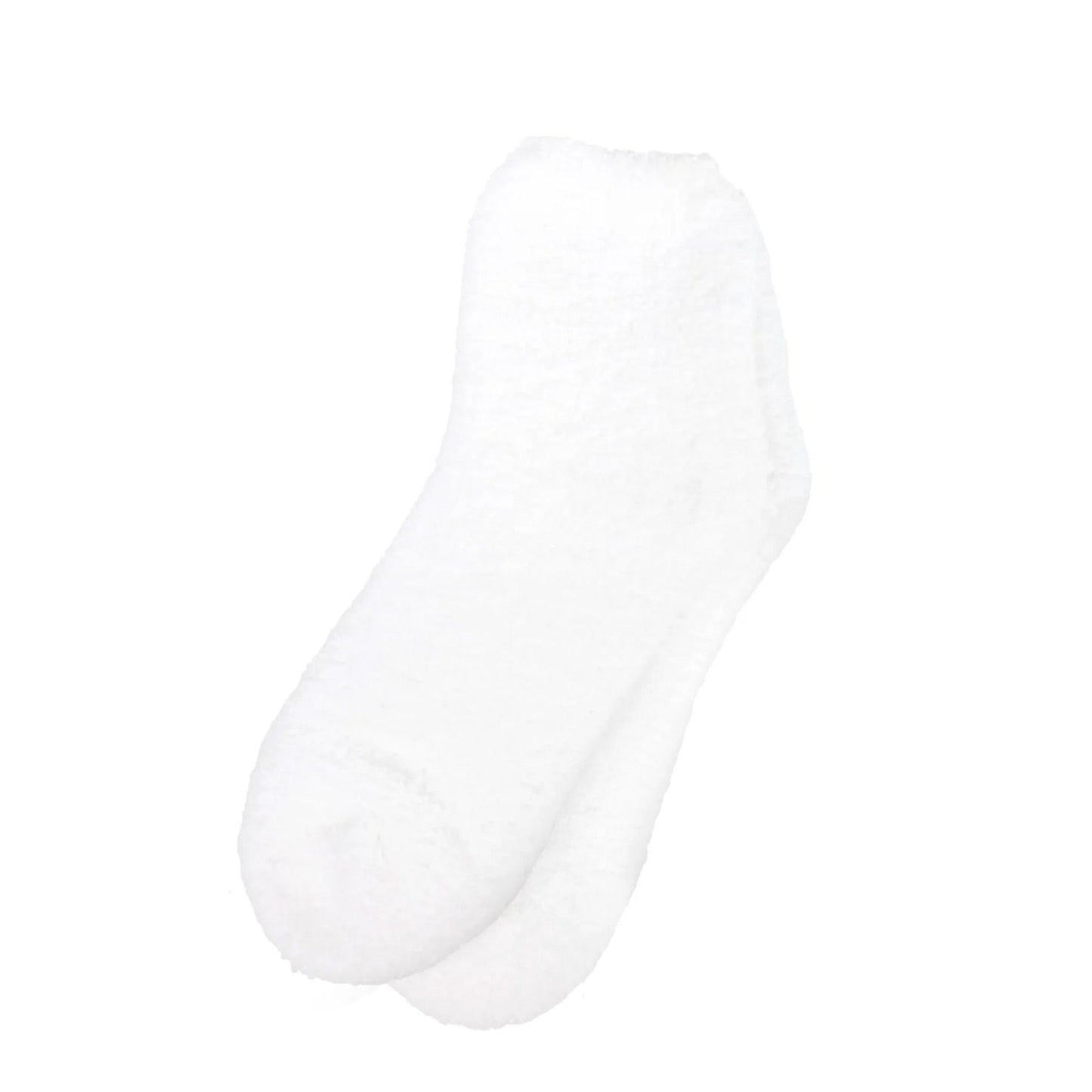 White Custom Kashwére Solid Socks - Corporate Gifts