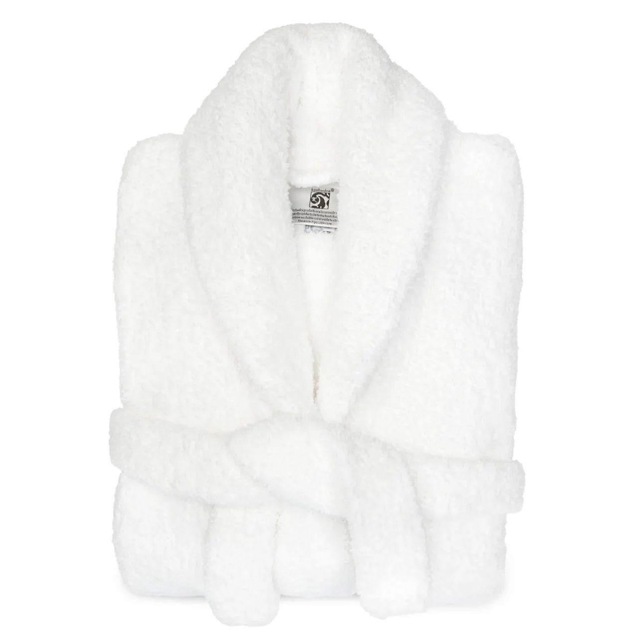 White / XS Custom Kashwére Shawl Collar Robe - Corporate Gifts