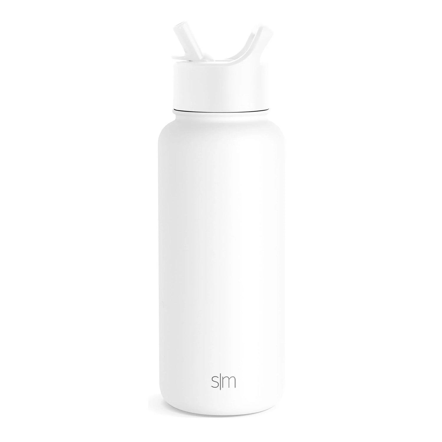 Winter White Custom Summit Water Bottle With Straw Lid - 32oz - Corporate Gifts