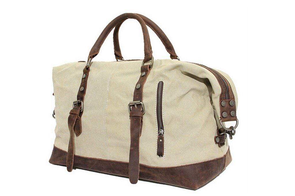  Waxed Canvas Weekender Duffle Bag: Personalized