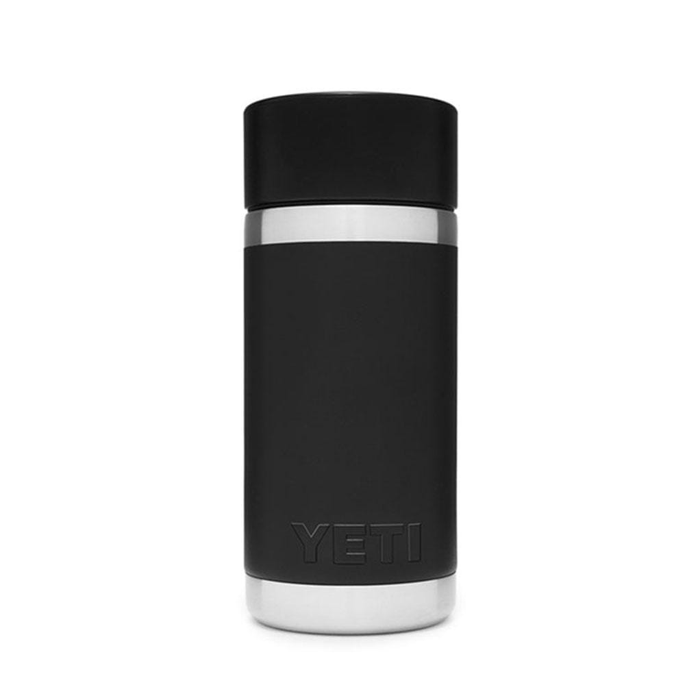 Laser Engraved Authentic Yeti Rambler 12 Oz Bottle With Hotshot Cap Black  Yeti Rambler Personalized Vacuum Insulated YETI 