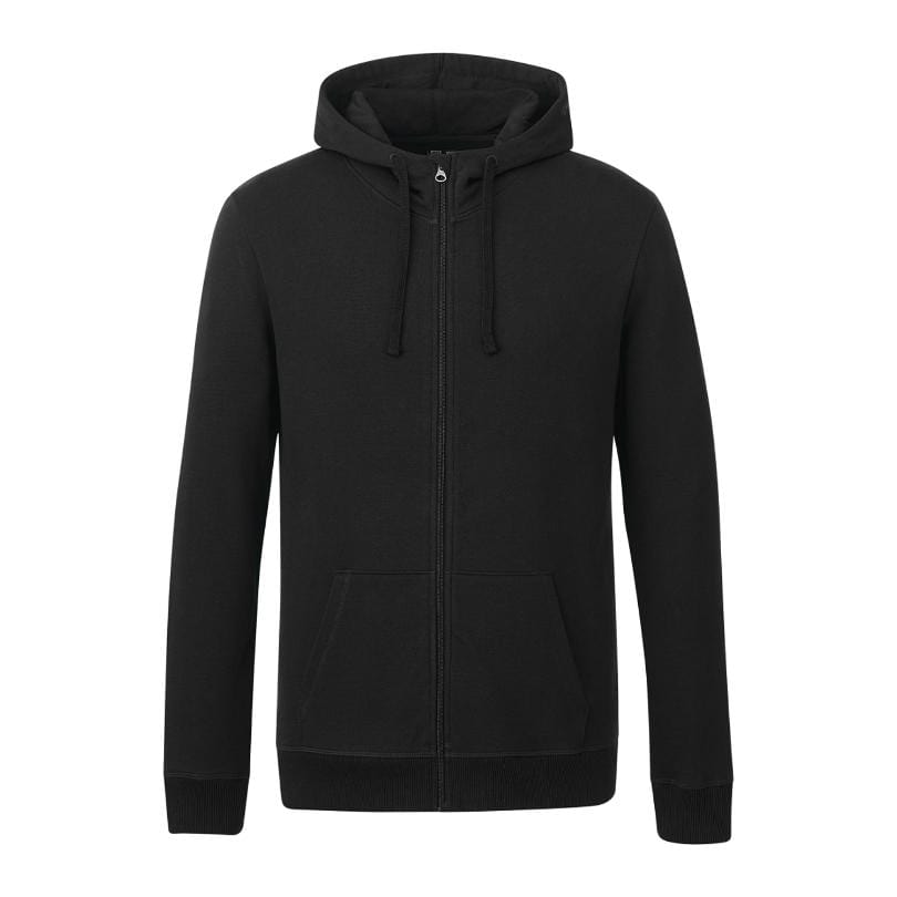 Plain Black Hoodie Jacket with zipper – Cutton Garments